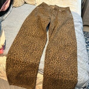 Zara Leopard Jeans
